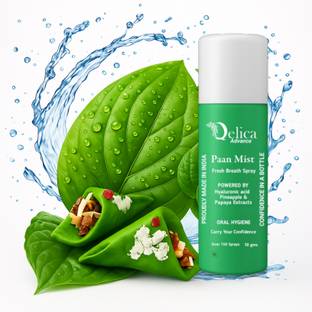 Qelica Advance Green Instant Mouth Freshener for Couples Kissing, Long-Lasting 150+ Spray