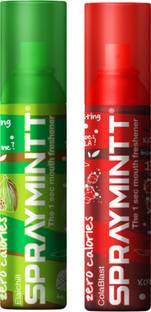 Spraymintt 1 Second Instant Mouth Freshener Combo - Elaichill + Colablast Spray
