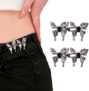 Whipbird Pack of 2 Butterfly Jeans Tightener Button Pin Brooch