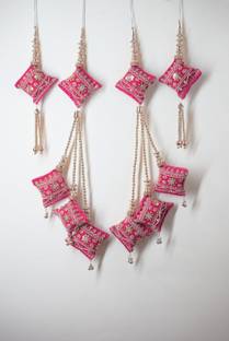 Ethnic at ease Women's Handmade Hanging Tassel for Bridal Lehenga Saree Blouse Kurti Latkan Brooch