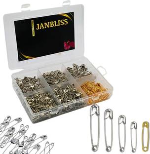 JANBLISS Safety Pin Set – 200 Pieces Brooch