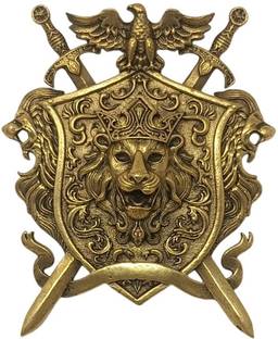 aamiya creations REGAL LION SHEILD BROOCH FOR MAN Brooch