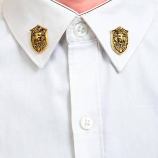 To The Nines Antique Golden Lion Collar/Lapel Pins Brooch