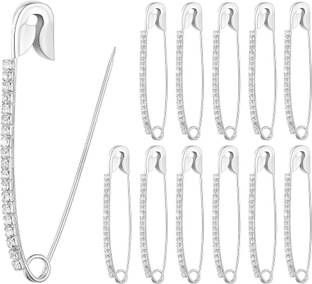 VAMA Silver Safety saree pin big size for sarees Plates Safety Pin Brooch & Sari Pins Brooch