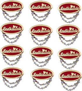 devpriya LadkiWale Pin Badges Chain (pack 12) for Family wedding and reception Brooch Brooch