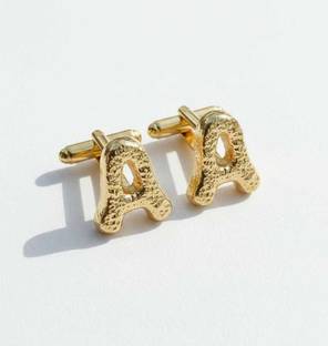OrnateSilver Brass Cufflink Set