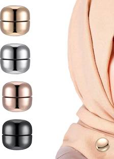 HASTHIP 8 Pack Hijab Pins for Women Girls Multi-Use Magnetic Button Clips Brooch