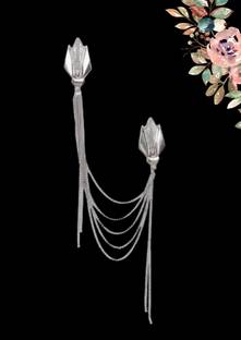 Voxon Long Chain Lapel Pin brooch for men women Brooch