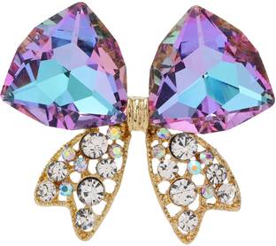 SYGA Brooch FULLTIE Pin Fashion Accessories Bouquet Brooches for Women Girl (PURPLE) Brooch