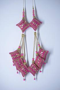 Ethnic at ease Handmade Velvet Hanging Tassel latkan for heavy lehenga Brooch