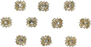 Zarmar fashion (PACK OF 10PC) STYLTST BRUCH GOLDEN STONE -10PC PKT Brooch