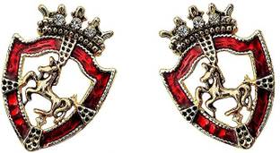 FURE Royal Collar Pins with Rhinestones Brooch