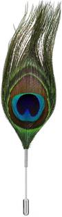 Sorellaz Peacock Feather Brooch for Men & Women Brooch