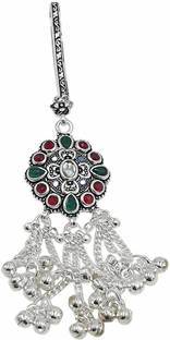 Sahiba Gems Silver Designer Saree Waist Challa Juda Key Chain ~ Light Weight Brooch