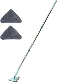 Deoxys Long Handle Wall Cleaner, Up to 82 Inch Wall Mop 360° Rotatable Microfibre Wet and Dry Brush