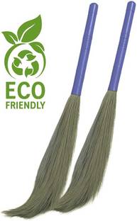 Debankan's Natural DF Heavy Plastic Pipe/Handle Broom Stick For Floor Cleaning Grass Dry Broom Grass Dry Broom