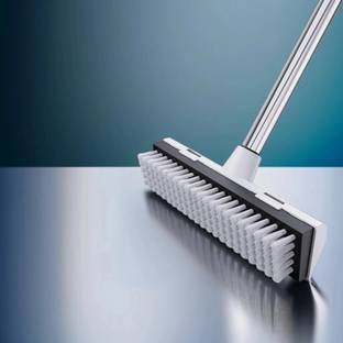 ONEFLASH Multifunctional Bathroom Brush with Wiper – Scrub Tiles, Walls & Floors (AR) Microfibre Wet and Dry Brush