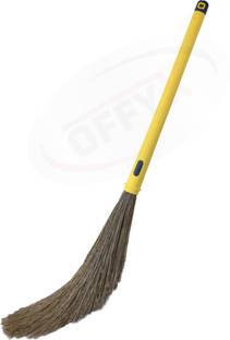 OFFYX No Dust Broom with Long Handle Broom Stick for Home Floor Cleaning Plastic Wet and Dry Broom