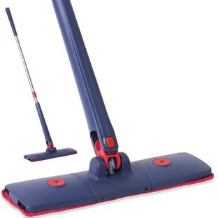 JHWOQU 360 Rotatable Flat Cleaning Mop Adjustable Squeeze Telescopic Floor tiles Mop Microfibre Wet and Dry Brush