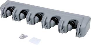 enrics Grey Fiber Broom Holder