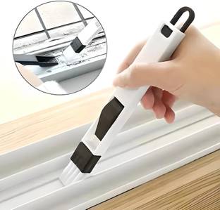 Upkaranwale Multicolour Plastic window gap cleaning brush - Screen cleaning tool - Large Polypropylene Dry Brush