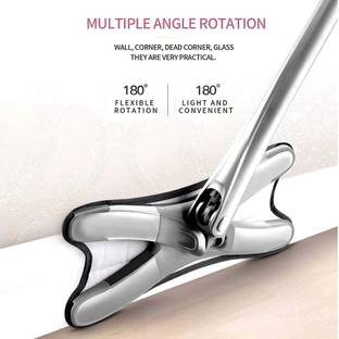 vksales X-Type Floor CleanMop Twist Mop with 360 Rotating Head,WetandDry mop for Home Microfibre Wet and Dry Brush