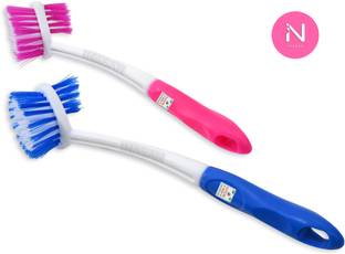 INASAN KITCHEN SINK CLEANING BRUSH DISHWASHING BRUSH Plastic Wet and Dry Brush