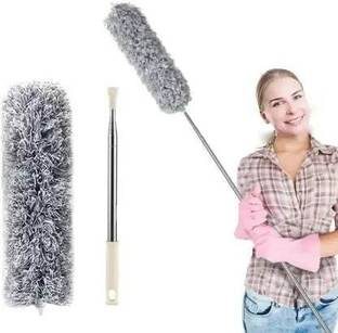 KRIYAART Microfiber Bendable & Extendable Fan Cleaning Duster Brush Microfibre Wet and Dry Brush