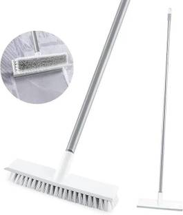 seox Bathroom Cleanning Brush with Wiper 2 in 1 Tiles Cleanning Brush(Heavy Quality) Plastic Wet and Dry Broom