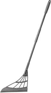 RUDHJAL 2-in-1 Sweeper, Magic Broom Sweeper, Easily Dry The Floor and Remove Dirt Fiber Wet and Dry Broom