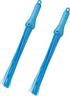 VAULT BHARAT Premium Quality Plastic Broomstick for Bathroom, Kharata Jhadu Plastic Wet and Dry Broom