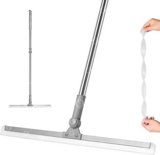 SHIGOSHREE 50-Inch Rotating Floor Squeegee Wiper with 180° Swivel Head for Bathroom Use Floor Wiper