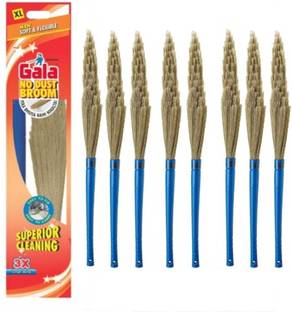 GALA Gala No Dust Broom Modular Pack of 8 Plastic Dry Broom