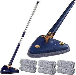 TEZZ 360 DEGREE TRIANGLE MOP ROAD Microfibre Wet and Dry Broom