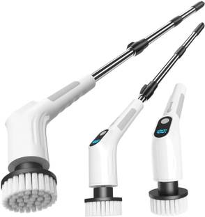 Kemove Electric Spin Scrubber 10 in 1 Electric Mop Home Cleaner 420RPM-8 Replaceable Plastic Wet and Dry Brush