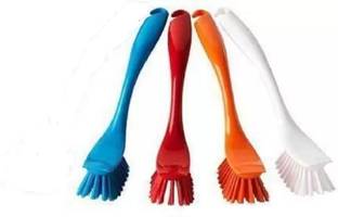 Mohprit Wash basin and Sink cleaning Multipurpose Brush Set of 4 Plastic Wet and Dry Brush