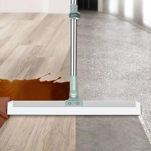 MAAUVTOR Magic Broom Silicone Floor Wiper 180°Rotating Squeegee Long Handle Bathroom Mop Silicone Wet and Dry Brush