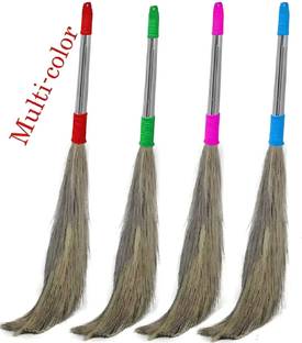 Debankan's Natural DF Branded 100% natural Heavy Plastic Pipe/Handle Broom Stick For Floor Cleaning Grass Dry Broom