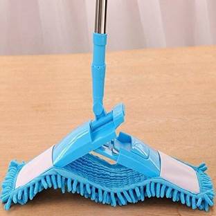 CHANDRUTRADERS Floor Mop Flat Squeeze Cleaning Supplies 360° Flexible Mop Microfibre Wet and Dry Brush