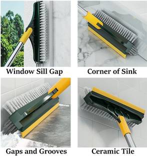 KPDREAMLAND dual function bathroom cleaner Microfibre Wet and Dry Brush