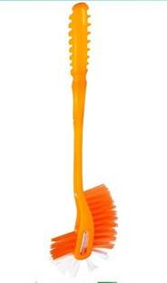 JKB TRADERS Production Basin Brush | Toilet seat cling brush Plastic Wet and Dry Brush Plastic Wet and Dry Brush