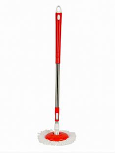 PalEcommerce Spin Mop for Floor Cleaning with 360° Rotating stainless steel rod with mop head Microfibre Wet and Dry Broom