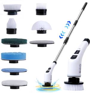 Spotview 9-in-1 Electric Cleaning Brushes For Multiple Surface (Pack of 1) Plastic Wet and Dry Brush