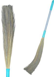 UMD Round dustfree grass broom iron handle Grass Dry Broom