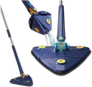SHREE SANT ENTERPRISE 360°Rotatable MultiFunctional Trianglemop Floor,Windows,Ceiling,Wall NarrowSpace Microfibre Wet and Dry Brush