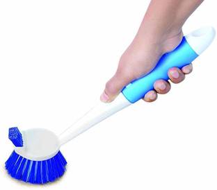 Priyansh Dual Action Sink and Basin and Dish Plastic Brush Plastic Wet and Dry Brush