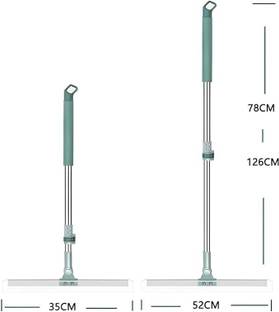 Trezox Multi-functional Magic Broom Sweeper, 180-Degree Rotatable Floor Cleaning Wiper, Plastic, Silicone Wet and Dry Broom