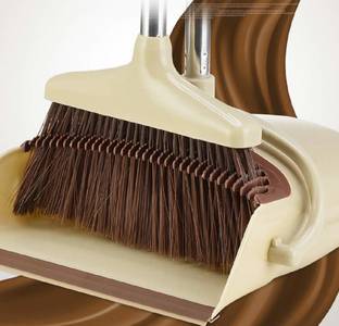 KESHAVART Broom and Dustpan Treelen with Dust Pan with Long Handle Combo Set Microfibre Wet and Dry Broom