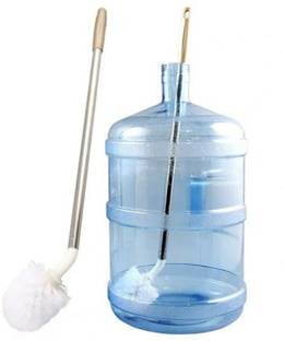 jpdsrn Round 1 Gallon Container Brush Long Handle Cleaning Cleaner Brush Plastic Dry Brush
