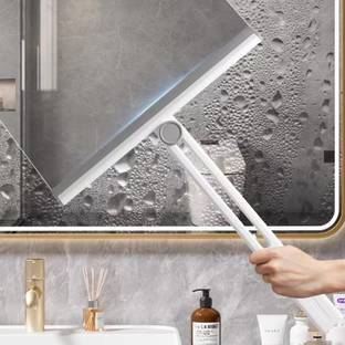 MAAUVTOR Foldable 360° Rotating Window Glass Cleaning Wiper Squeegee for floor,Tile,wall Silicone Wet and Dry Brush